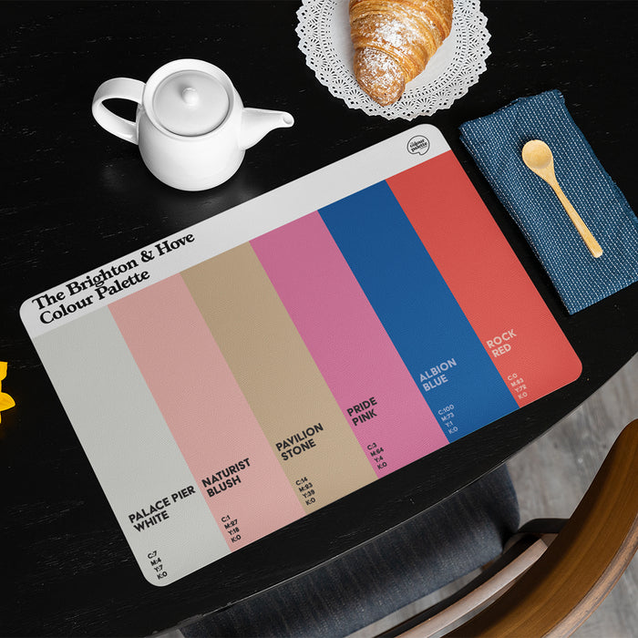 The Brighton & Hove Colour Palette Placemat