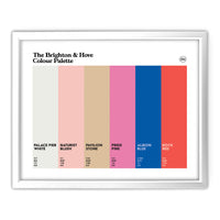 Brighton & Hove Art Print - White Frame
