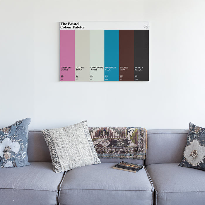 The Bristol Colour Palette Canvas