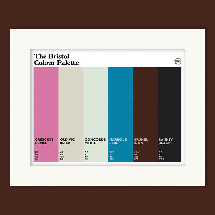 The Bristol Colour Palette Mounted Art Print