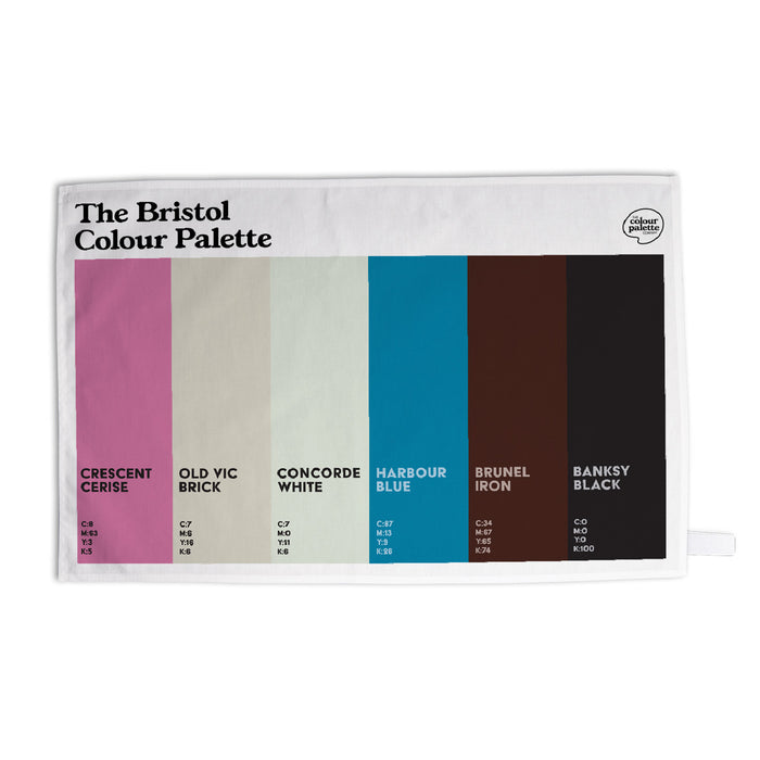 The Bristol Colour Palette Tea Towel