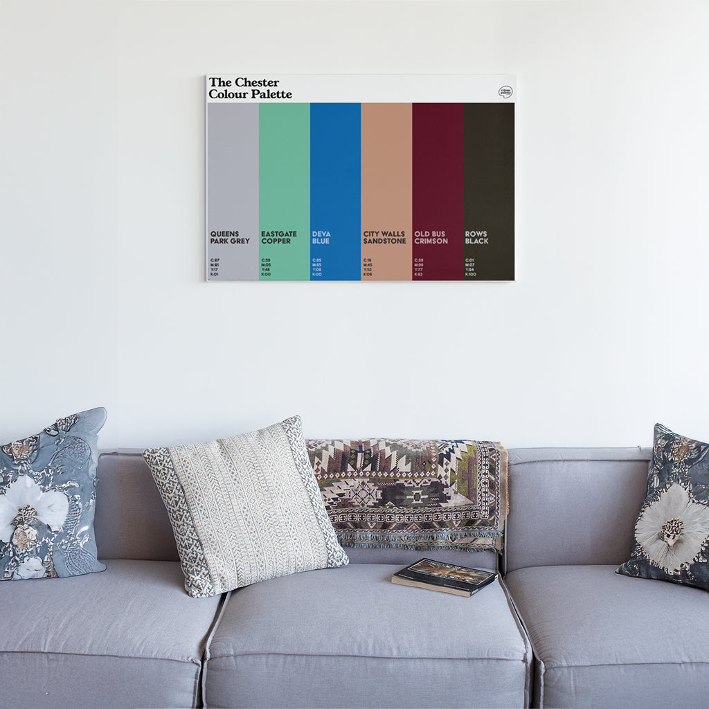 The Chester Colour Palette Canvas