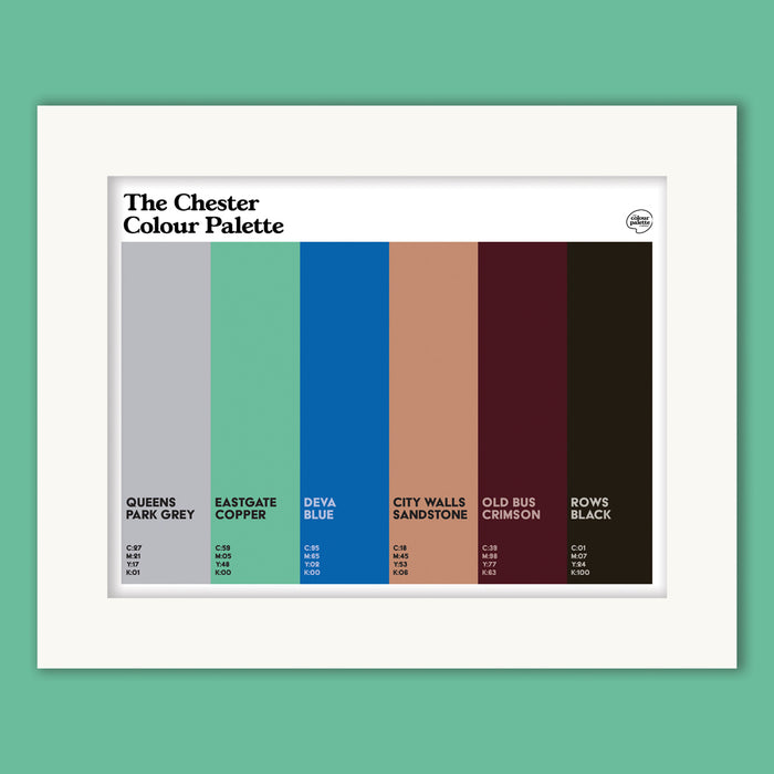 The Chester Colour Palette Mounted Art Print