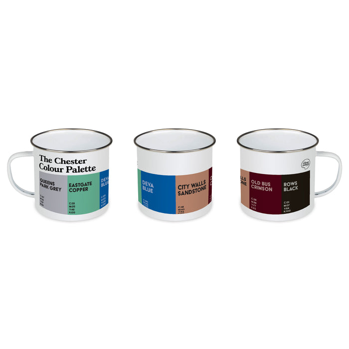 The Chester Colour Palette Enamel Mug