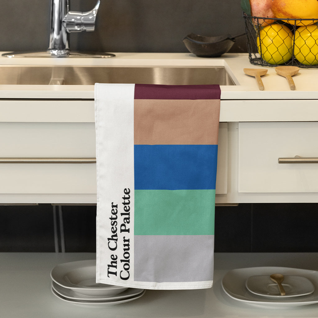 The Chester Colour Palette Tea Towel