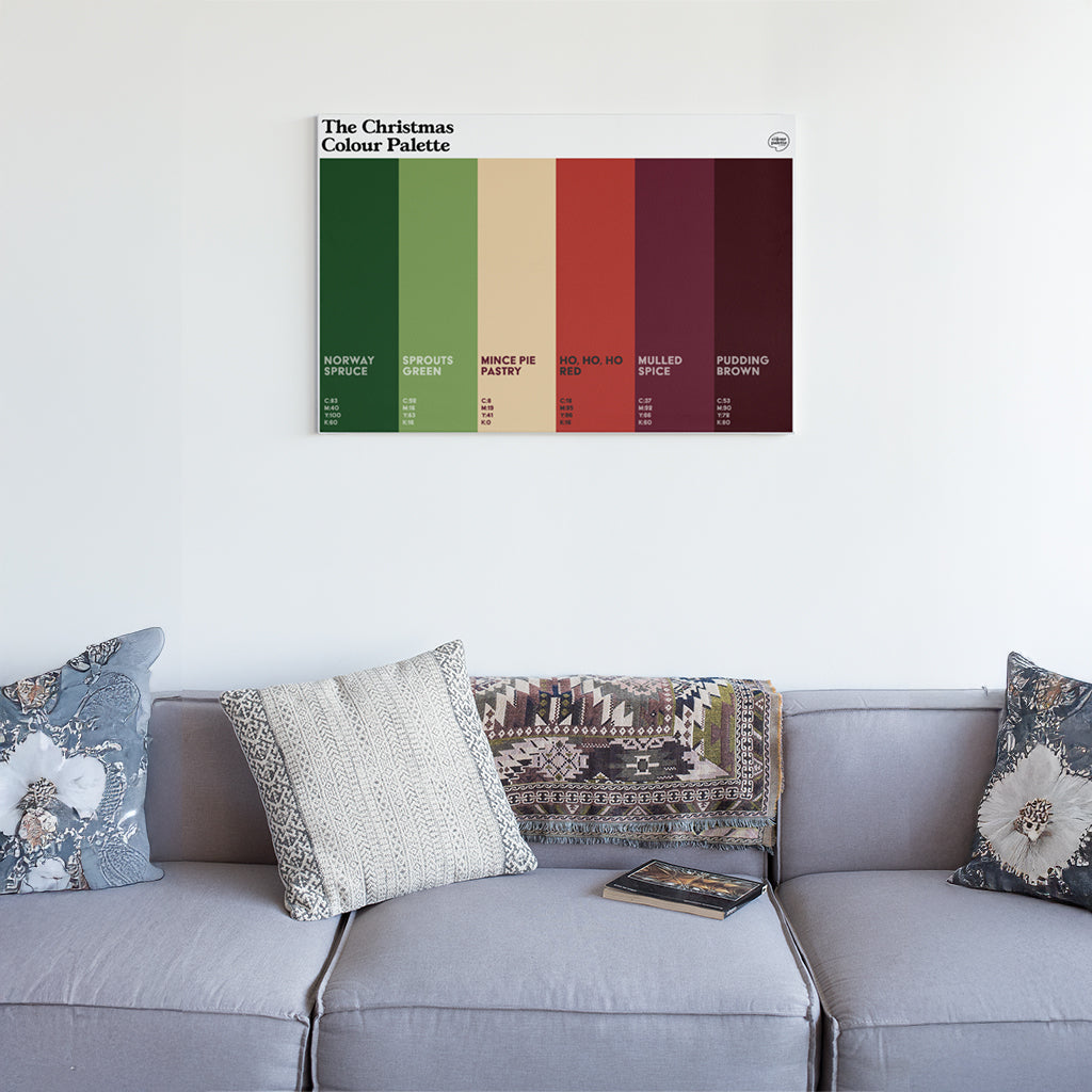 The Christmas Colour Palette Canvas