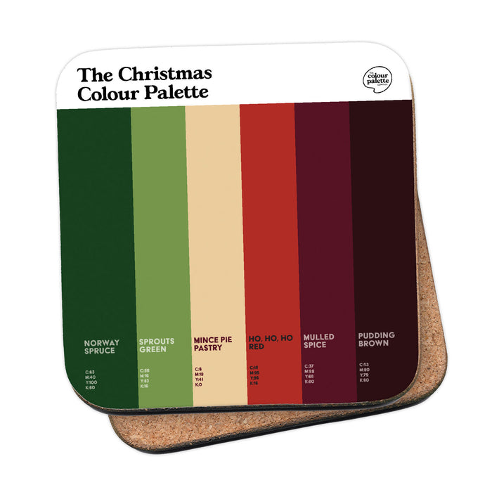 The Christmas Colour Palette Coaster