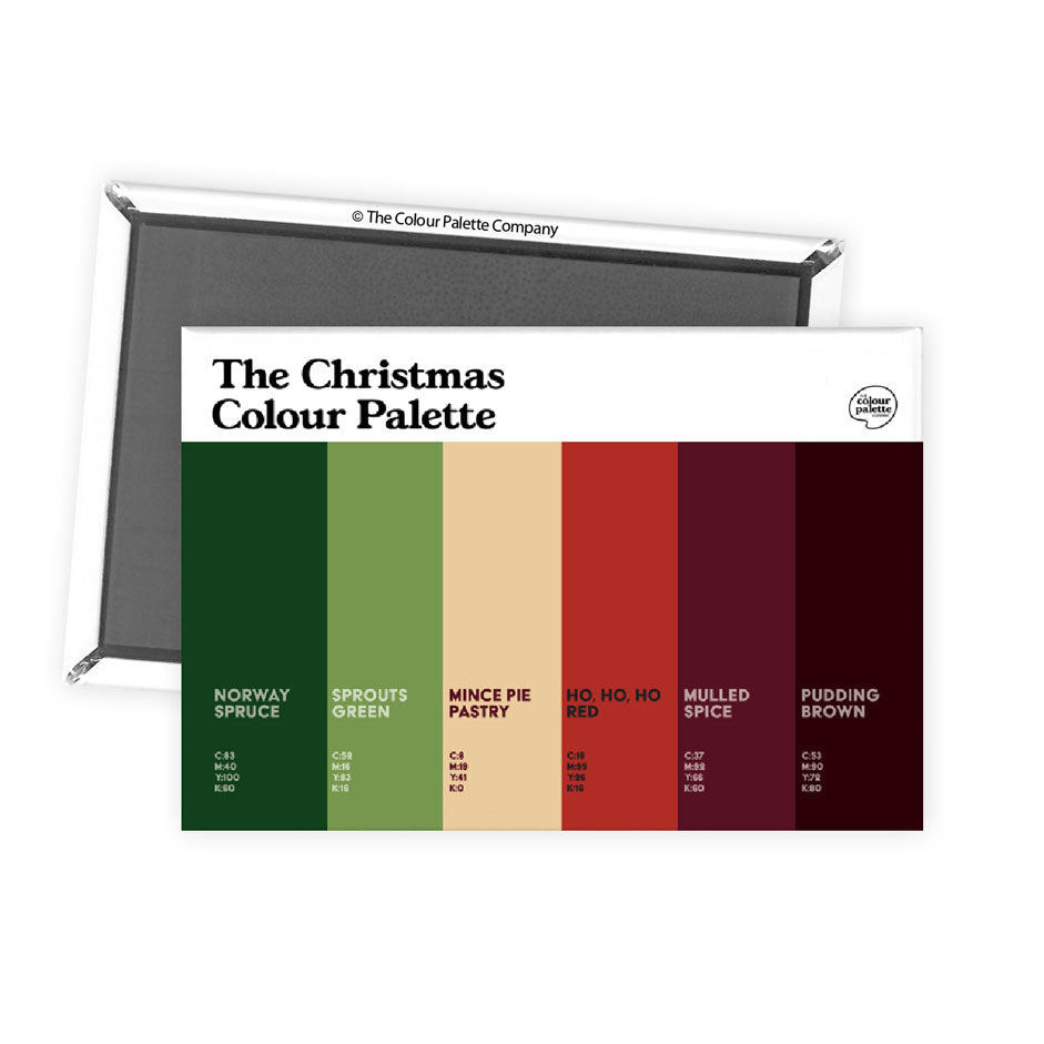 The Christmas Colour Palette Fridge Magnet