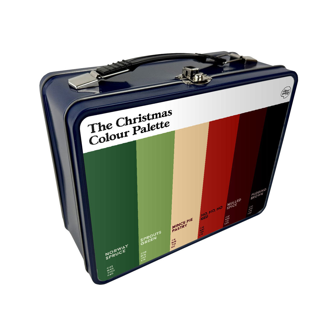 The Christmas Colour Palette Metal Lunch Box