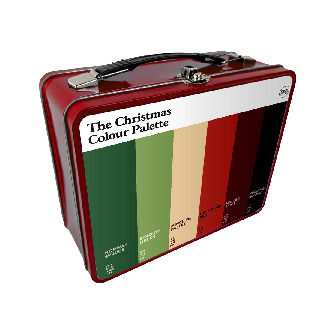 The Christmas Colour Palette Metal Lunch Box