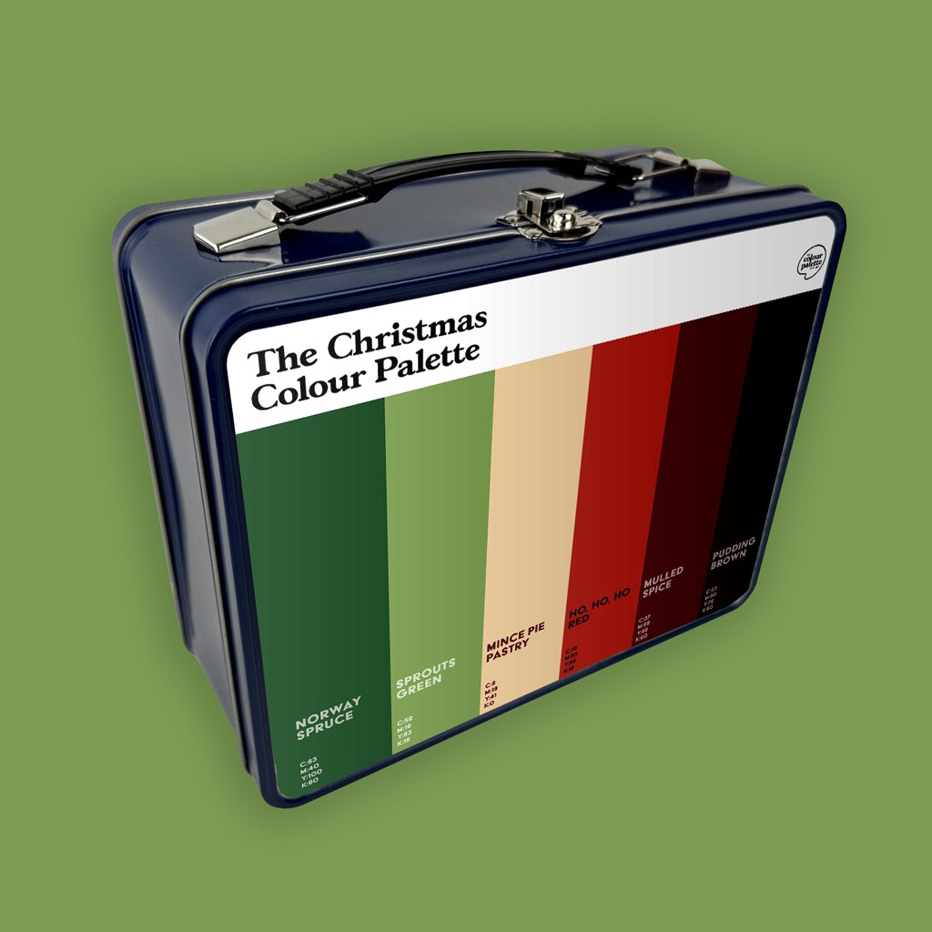 The Christmas Colour Palette Metal Lunch Box
