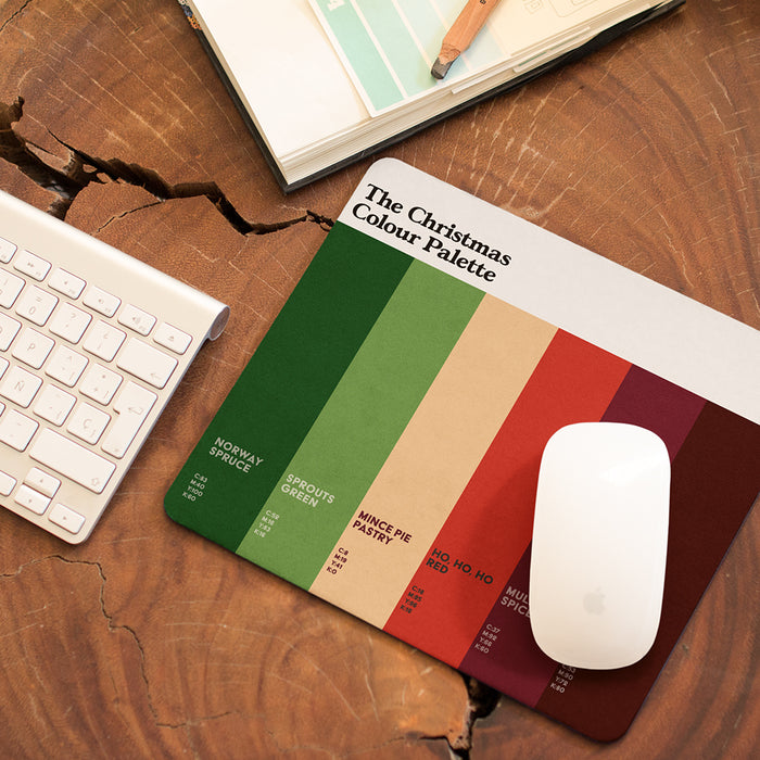 The Christmas Colour Palette Mouse Mat