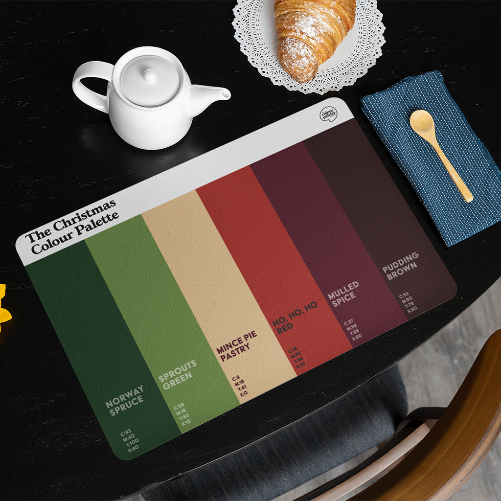 The Christmas Colour Palette Placemat