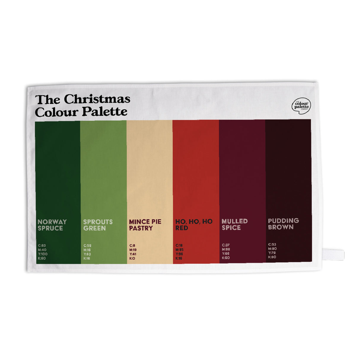 Christmas Colours Tea Towel Gift
