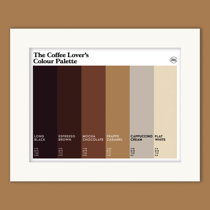 Coffee Lovers Mounted Art Print Gift