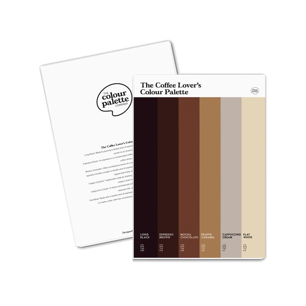 The Coffee Lover's Colour Palette A5 Notepad