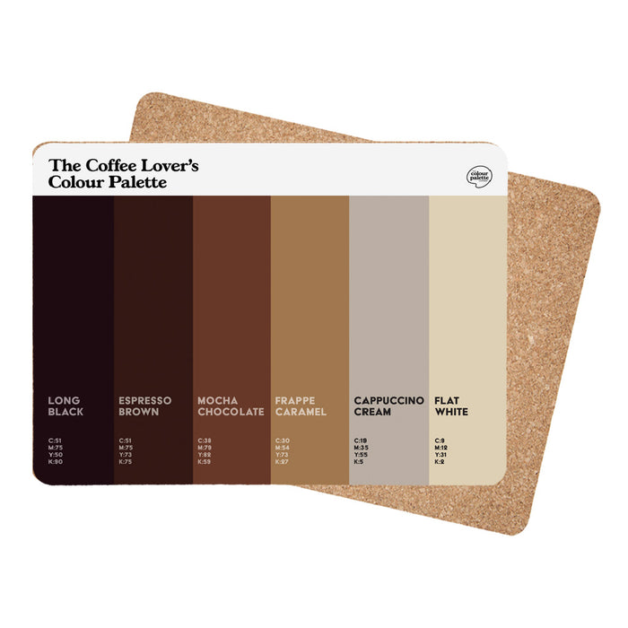 The Coffee Lover's Colour Palette Placemat