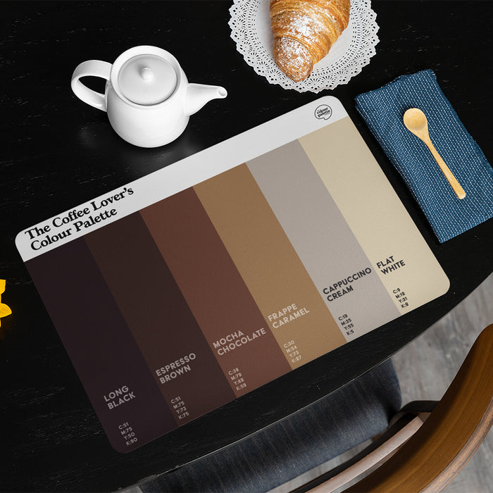 The Coffee Lover's Colour Palette Placemat