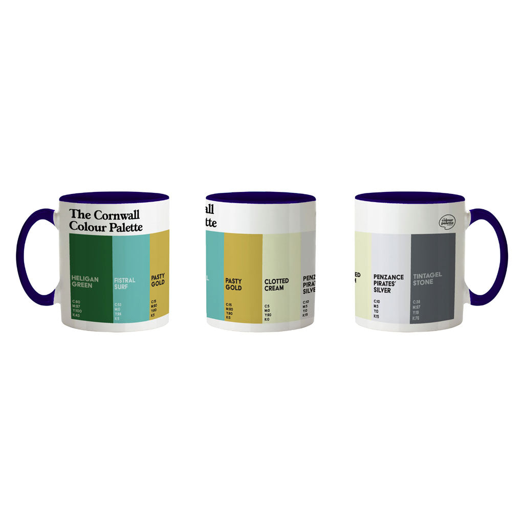 The Cornwall Colour Palette Porcelain Mug