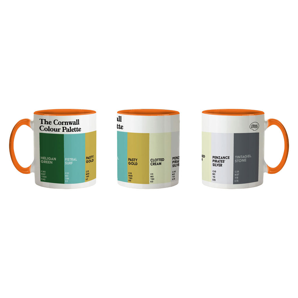 The Cornwall Colour Palette Porcelain Mug