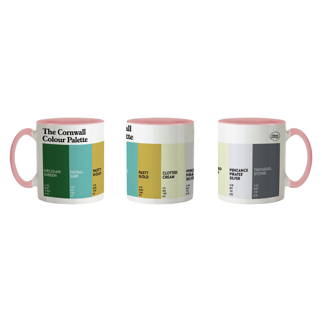The Cornwall Colour Palette Porcelain Mug