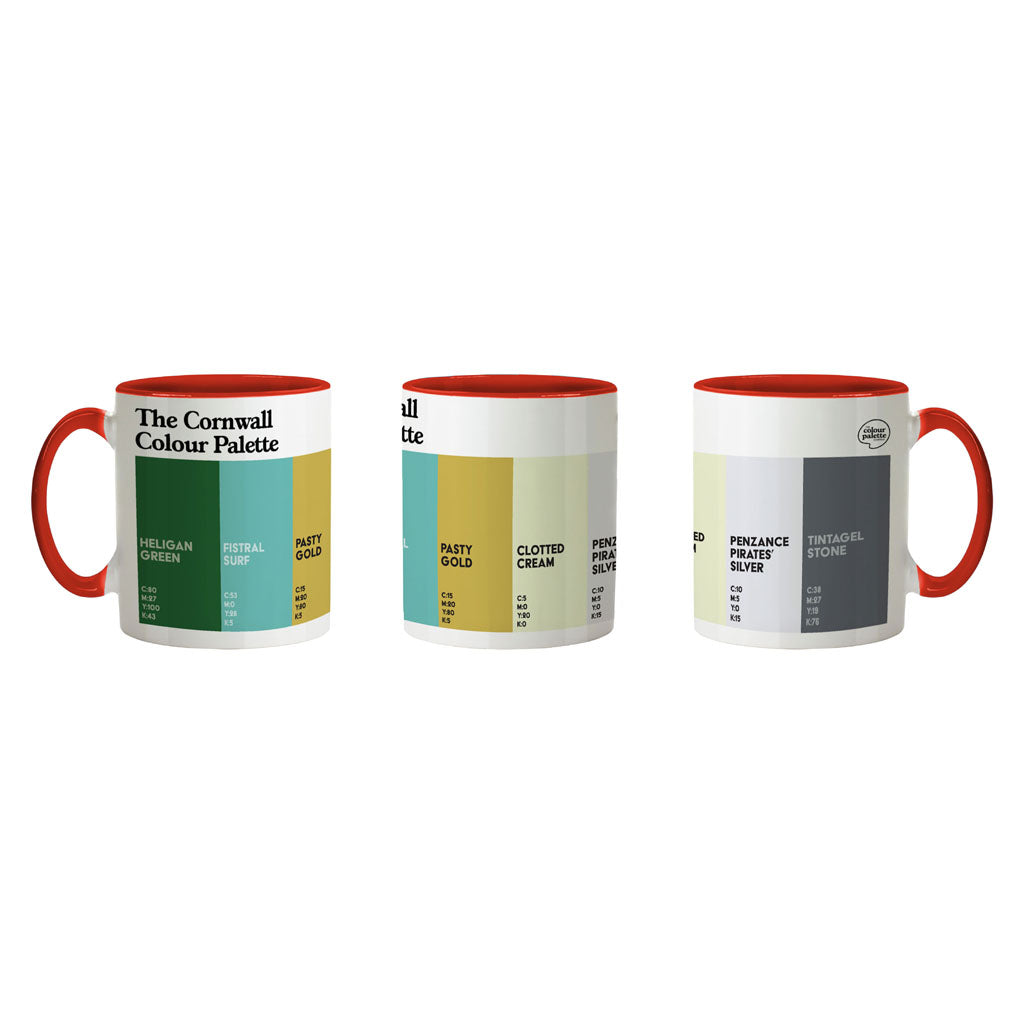The Cornwall Colour Palette Porcelain Mug