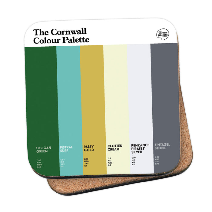 The Cornwall Colour Palette Coaster