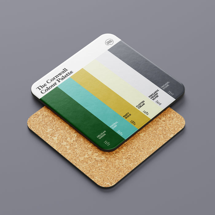 The Cornwall Colour Palette Coaster