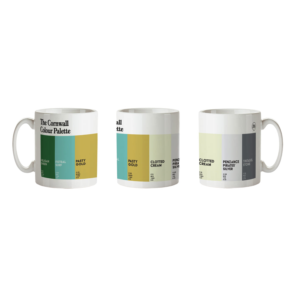 The Cornwall Colour Palette Porcelain Mug