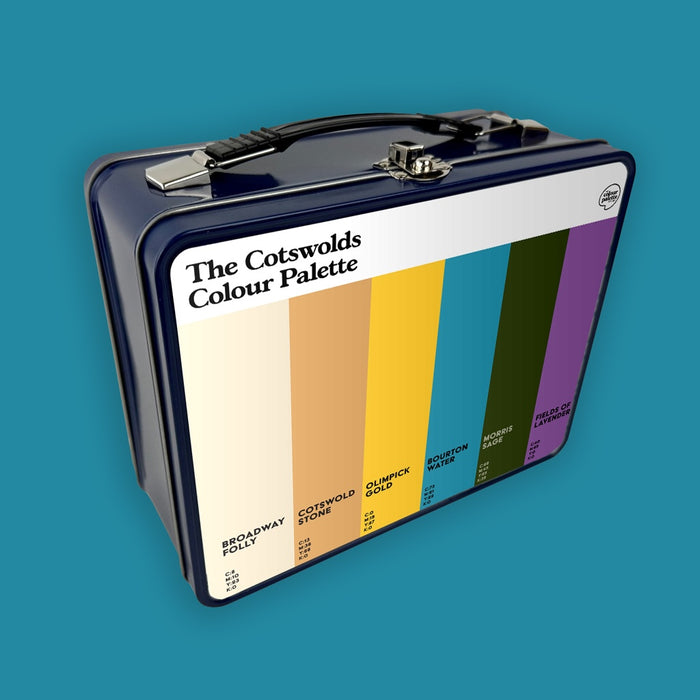 Cotswolds metal retro lunchbox gift