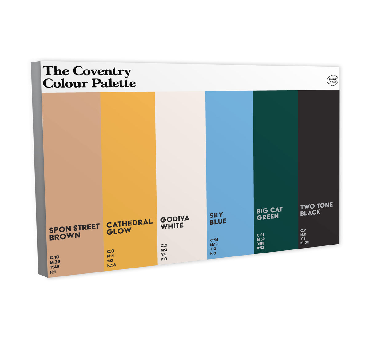 The Coventry Colour Palette Canvas