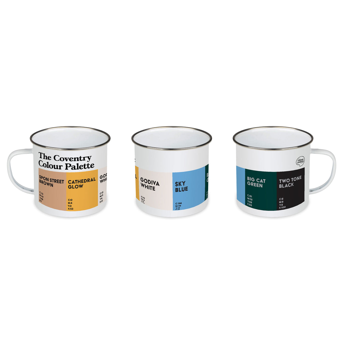 The Coventry Colour Palette Enamel Mug