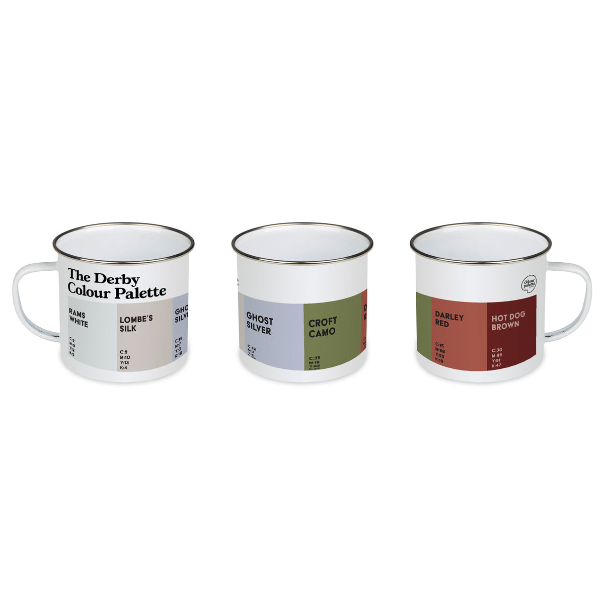 The Derby Colour Palette Enamel Mug