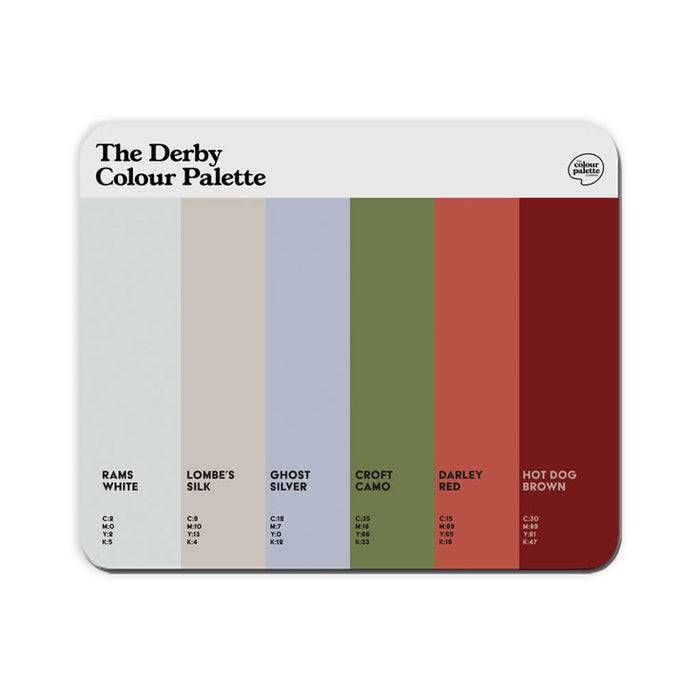 The Derby Colour Palette Mouse Mat