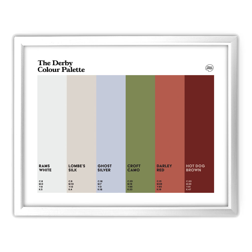 Derby Art Print - White Frame