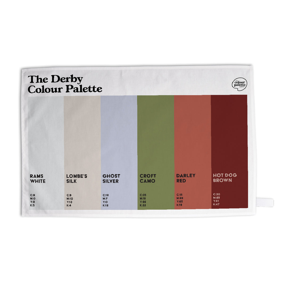 The Derby Colour Palette Tea Towel