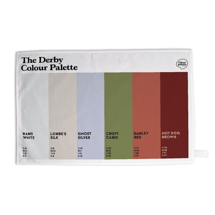 The Derby Colour Palette Tea Towel