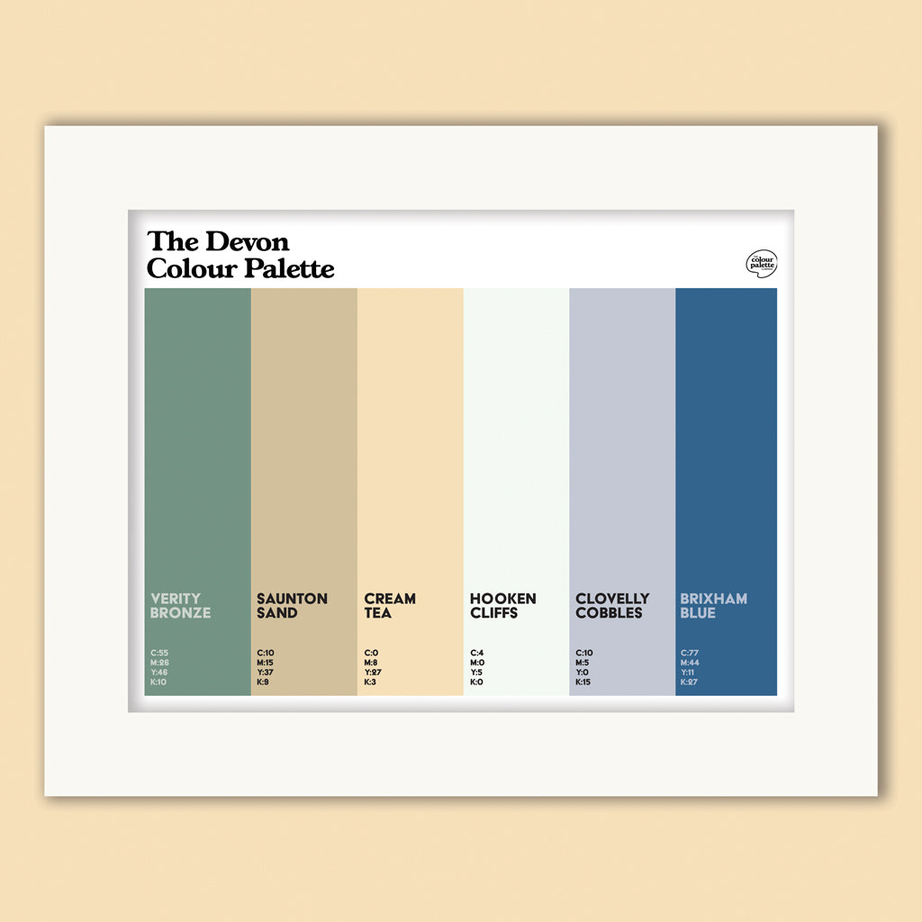Devon wall art mounted print