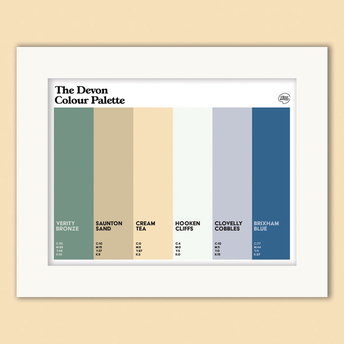 Devon wall art mounted print