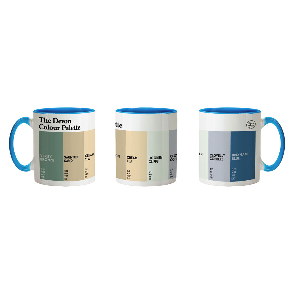 The Devon Colour Palette Porcelain Mug