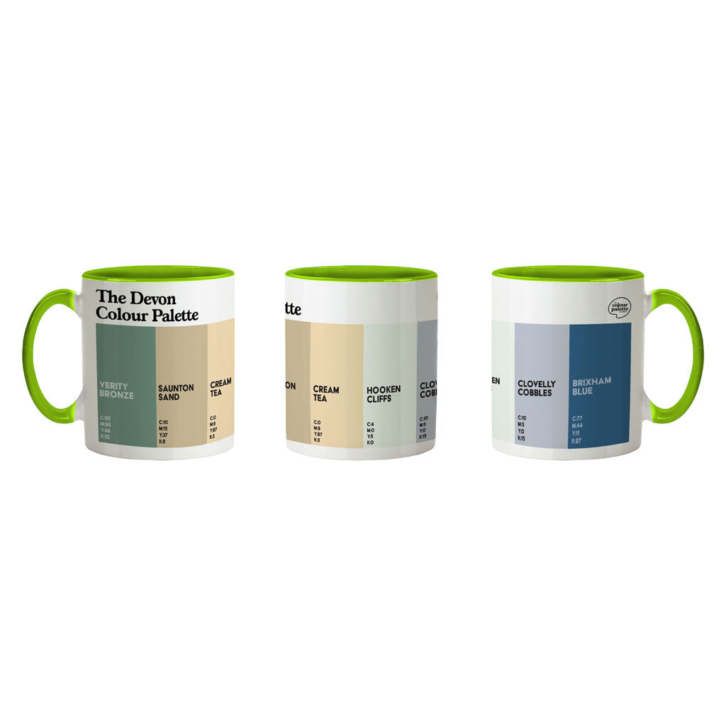 The Devon Colour Palette Porcelain Mug