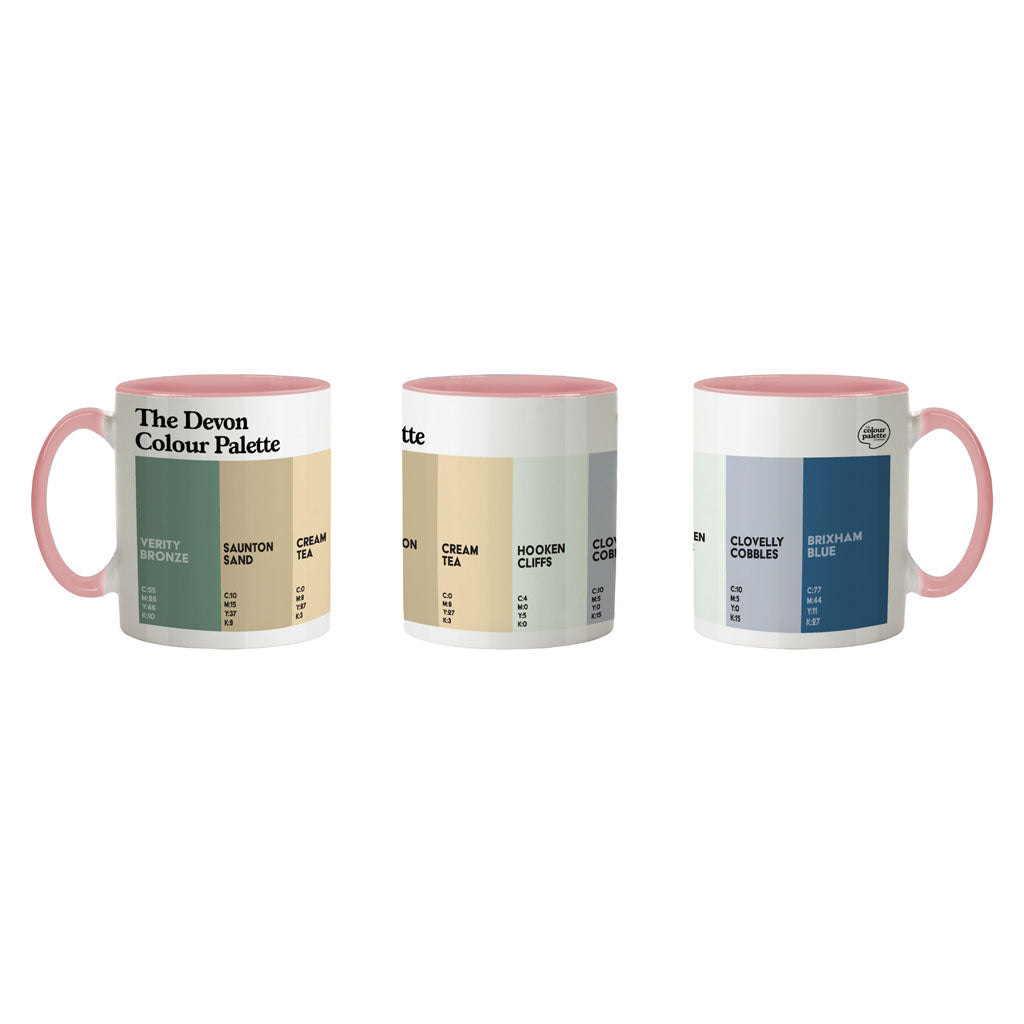 The Devon Colour Palette Porcelain Mug