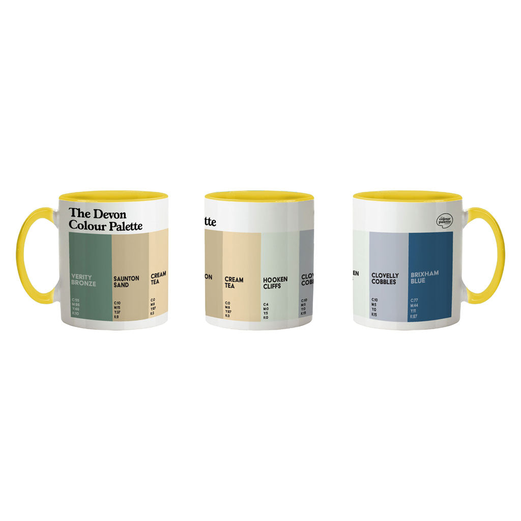 The Devon Colour Palette Porcelain Mug