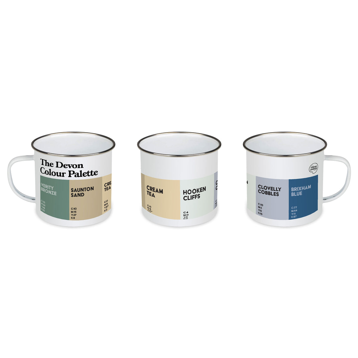 Devon enamel mug for outdoors