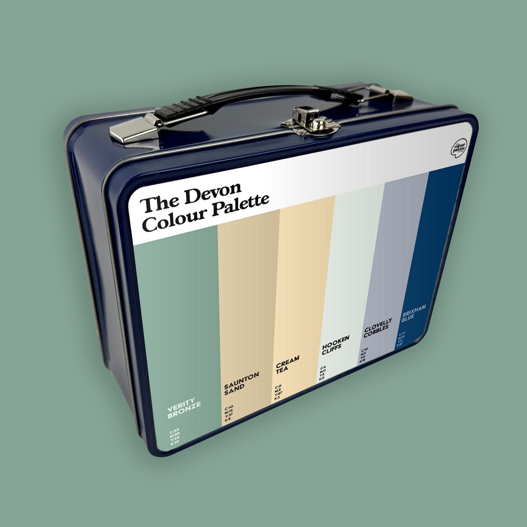 Devon Colour Palette metal lunch box