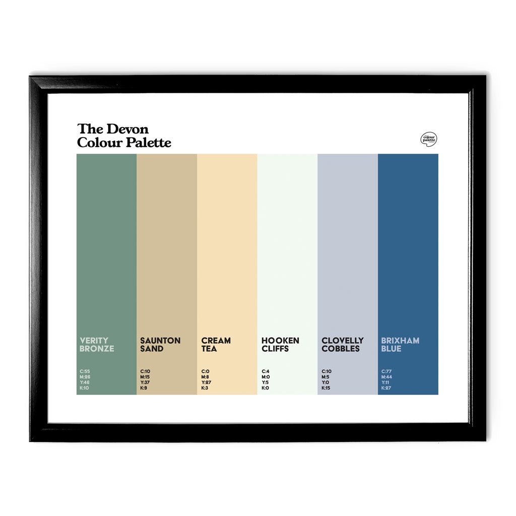 Devon Art Print - Black Frame