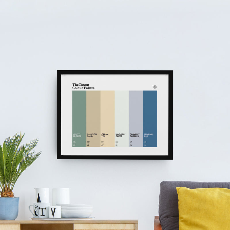 Colours of Devon Art Print | Unique Devon Wall Art – The Colour Palette ...