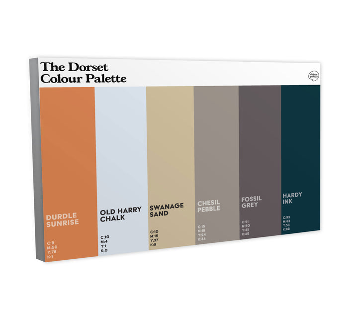 The Dorset Colour Palette Canvas