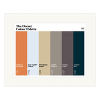The Dorset Colour Palette Mounted Art Print