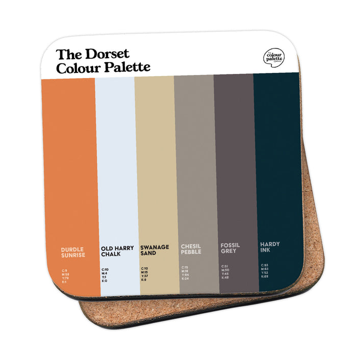 The Dorset Colour Palette Coaster